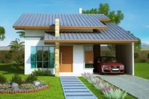 Casa moderna con garaje 