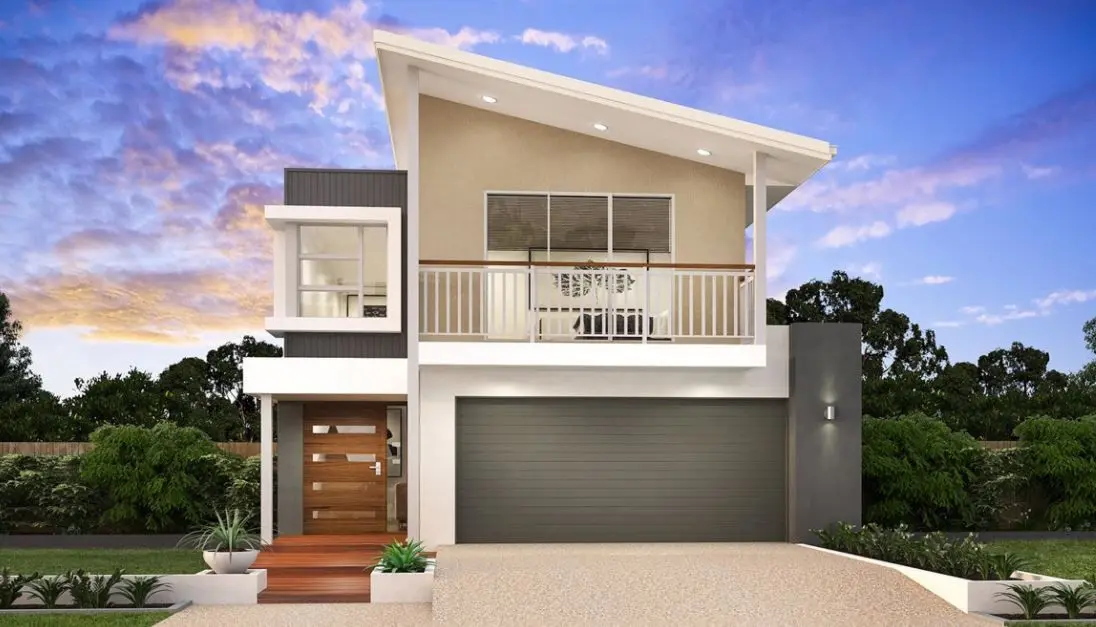 Casa moderna con garaje grande