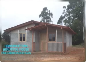 Casa prefabricada en obra negra