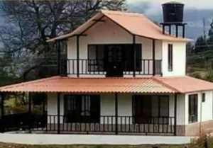 Casa con ventanas grandes