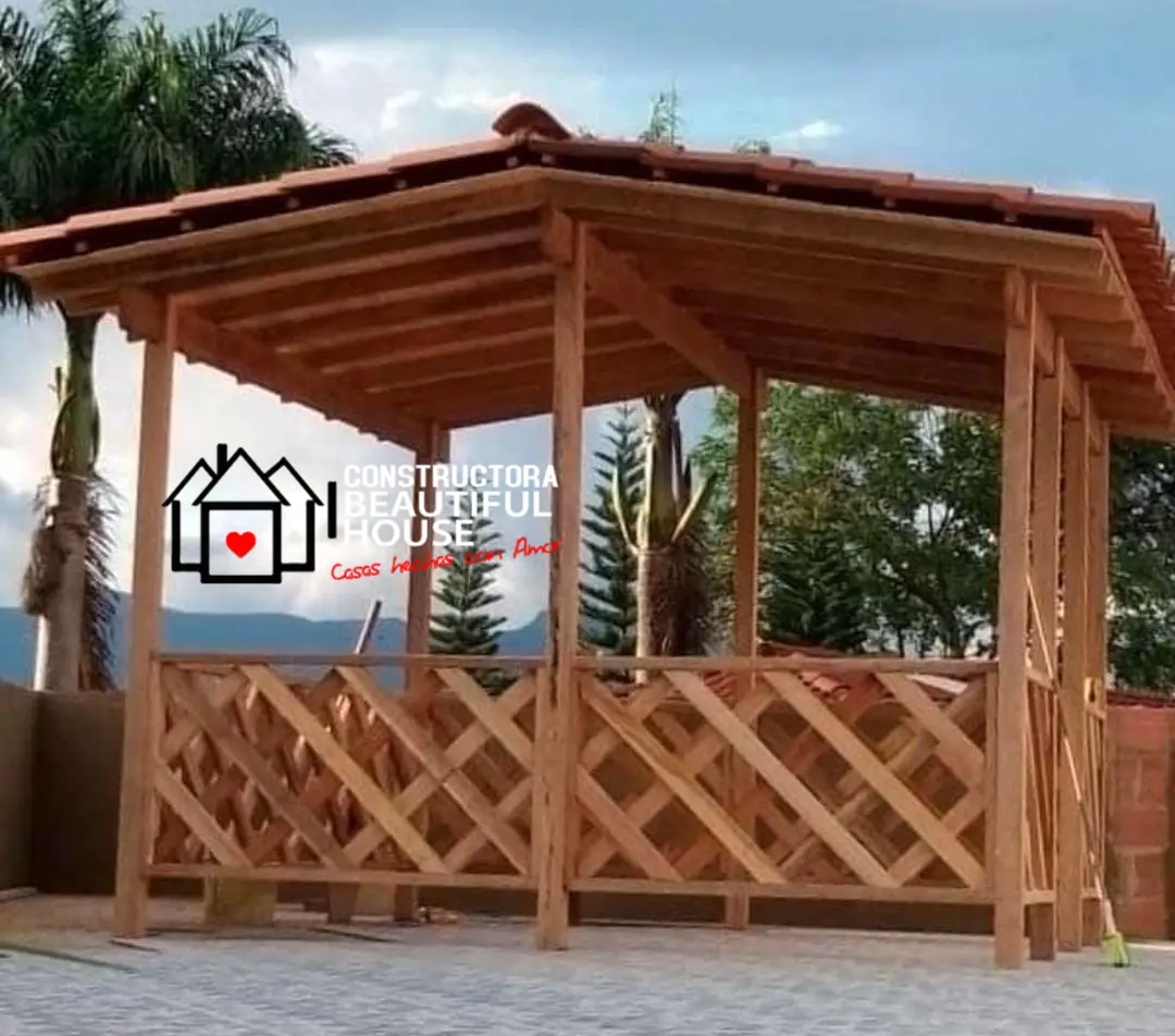 Kiosco en madera
